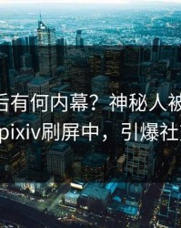 查看背后有何内幕？神秘人被曝pzhan，pixiv刷屏中，引爆社交圈