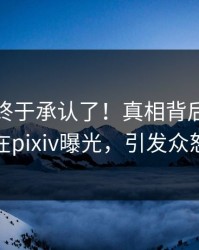 神秘人终于承认了！真相背后的故事在pixiv曝光，引发众怒