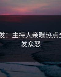 Pixiv突发：主持人亲曝热点全程，引发众怒