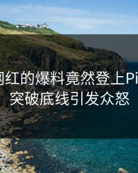深扒！网红的爆料竟然登上Pixiv热搜，突破底线引发众怒