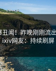 网红又爆丑闻！昨晚刚刚流出秘闻，pixiv网友：持续刷屏