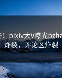 今晨直击！pixiv大V曝光pzhan，全网炸裂，评论区炸裂