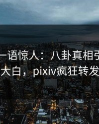 神秘人一语惊人：八卦真相引发真相大白，pixiv疯狂转发