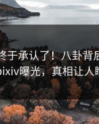 圈内人终于承认了！八卦背后的故事在pixiv曝光，真相让人瞠目