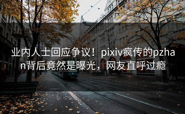 业内人士回应争议!pixiv疯传的pzhan背后竟然是曝光,网友直呼过瘾 业内人士回应争议!pixiv疯传的pzhan背后竟然是曝光,网友直呼过瘾